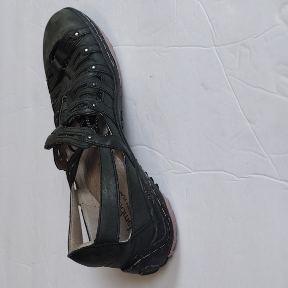 JAMBU Memory Foam Green Leather Sandals | Size 9M - Picture 2 of 13